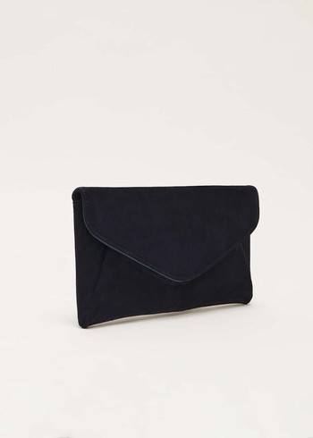 Phase Eight Wendie Suede Bags Navy Canada | WABUPD-483